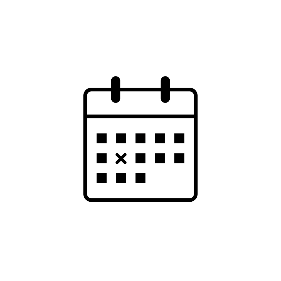 Kalender als Symbol für Eventplanung
